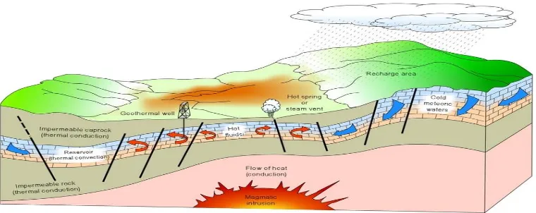 Figure 4, Ideal Geothermal Energy System (IGA, 2004) 