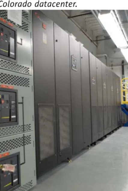 Figure 3. A line-interaction UPS is  in use at Sun’s Broomfield,  Colorado datacenter.
