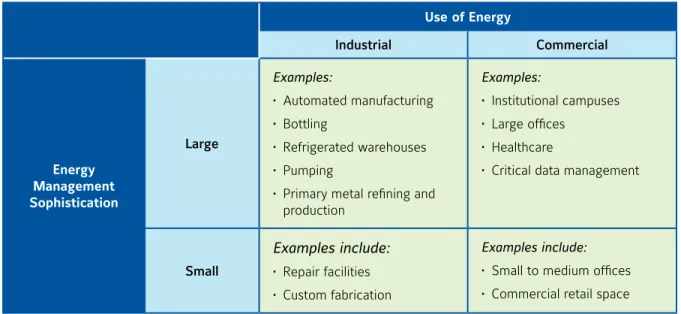 Figure 1. Four Electricity User Groups