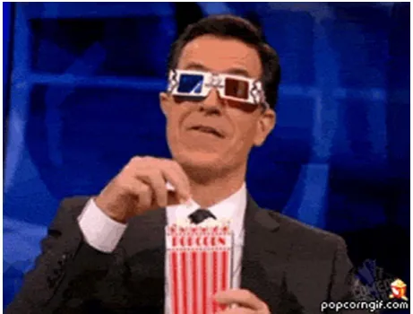 Figure 3. Amused Colbert (popcorngif.om)Source: © 2013 Comedy Partners.