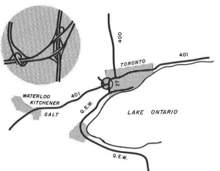 Figure  10.  Existing  interchange-Highways 401  and  27. 