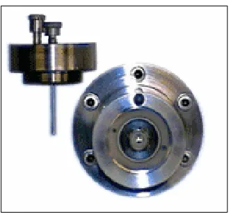 Figure 1.13: Top-down view of the microvolume Couette LD cell.  To the left of the image you can see 