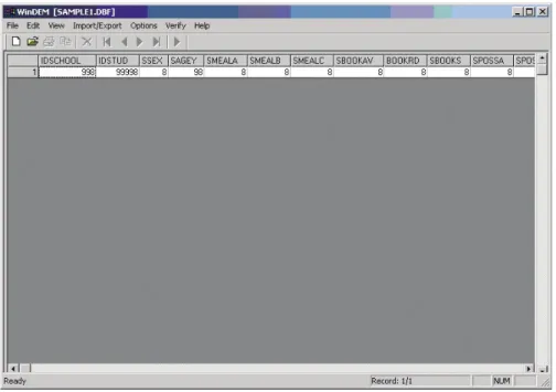 FIGURE 8 Reviewing data in table view