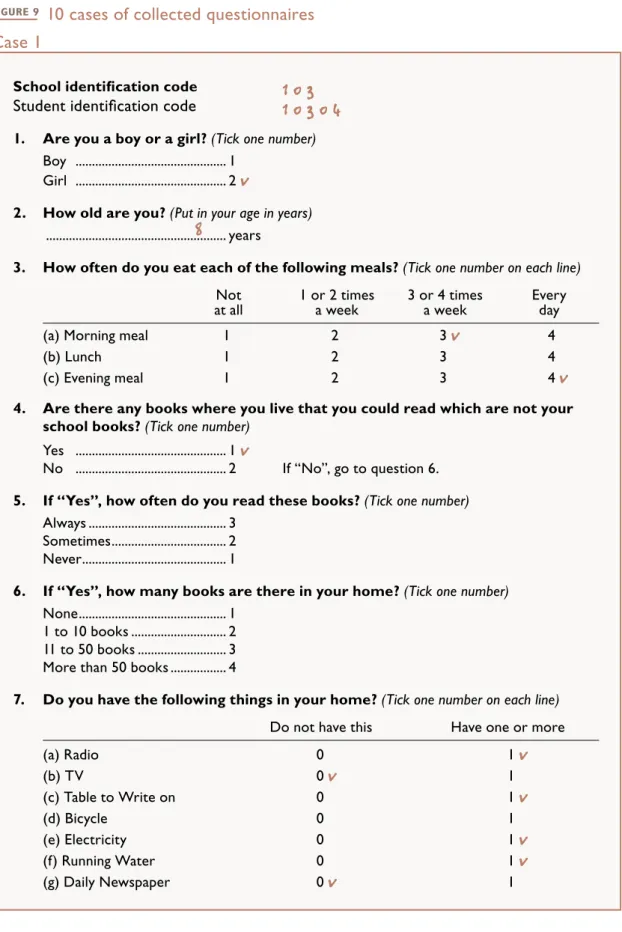 FIGURE 9 10 cases of collected questionnaires Case 1