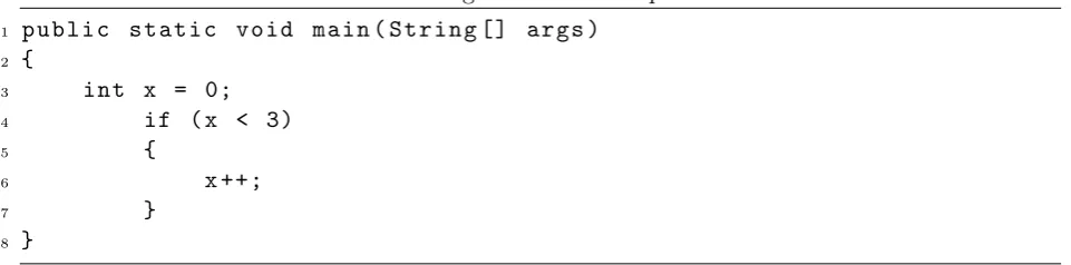 Figure 2.1 shows an extract of the AST generated by Listing 2.1. The complete AST is shown in