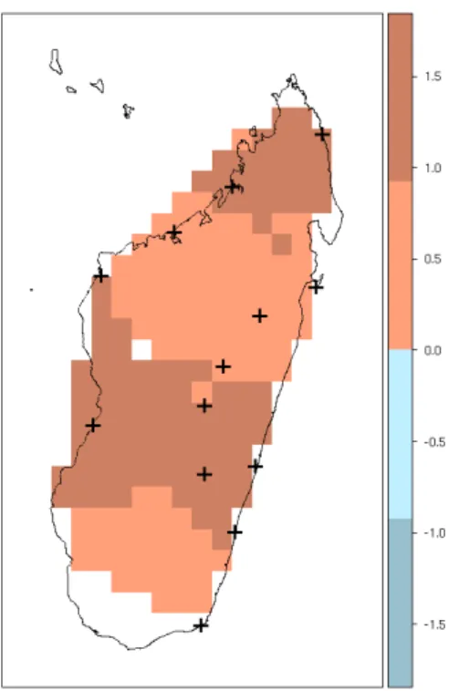 Figure  7:  Trends  in  annual maximum  number  of  consecutive  dry  days  (days  year -1 )
