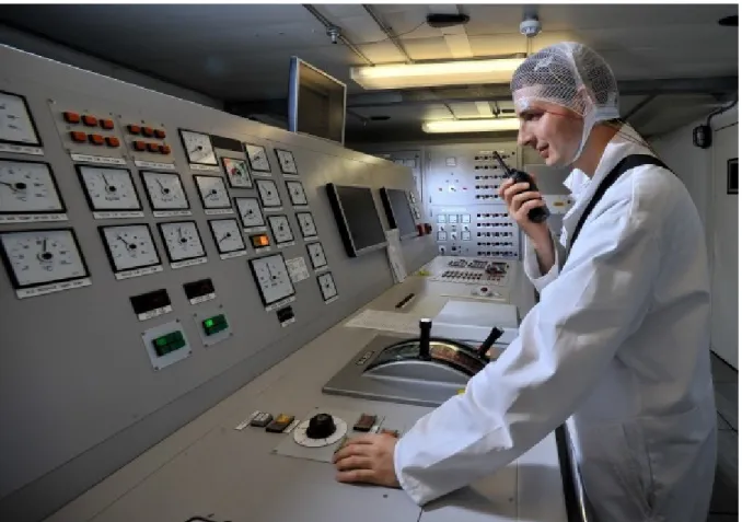 Figure   2:   Protection   of   electrodes   using   a   hairnet   in   the   Engine   Control   Room Simulator