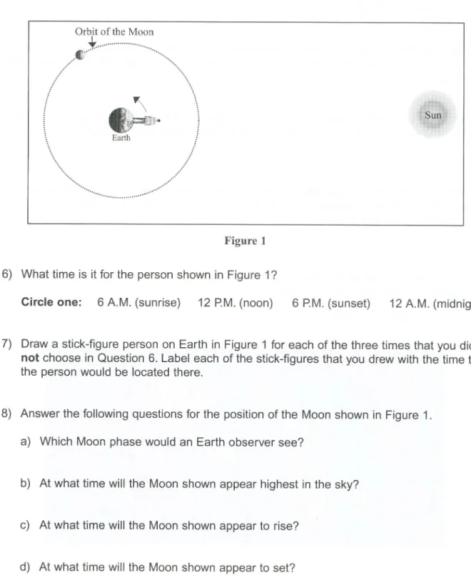 Figure  1 shows  the  position  of the Sun,  Earth,  and  Moon  for  a  particular  phase  of the Moon