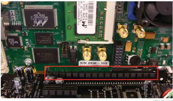 Figure 5: Insert the ML605 Board into the PCIe Slot