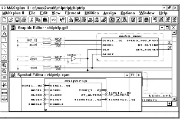 Figure 2. MAX+PLUS II Graphic &amp; Symbol Editors