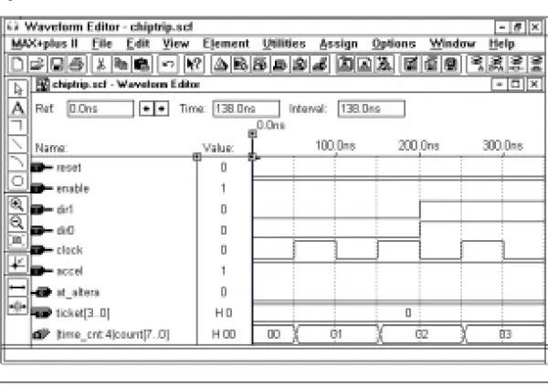 Figure 3. MAX+PLUS II Waveform Editor