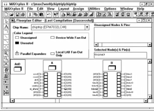 Figure 4. MAX+PLUS II Floorplan Editor