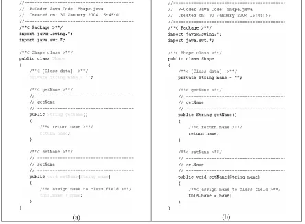 Figure 5: A typical Details Dialog to enter code segments 