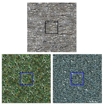 Figure 2.4: Examples of image textures generated by the multi-resolution example-basedITS algorithm of (Gallagher & Kokaram, 2005)