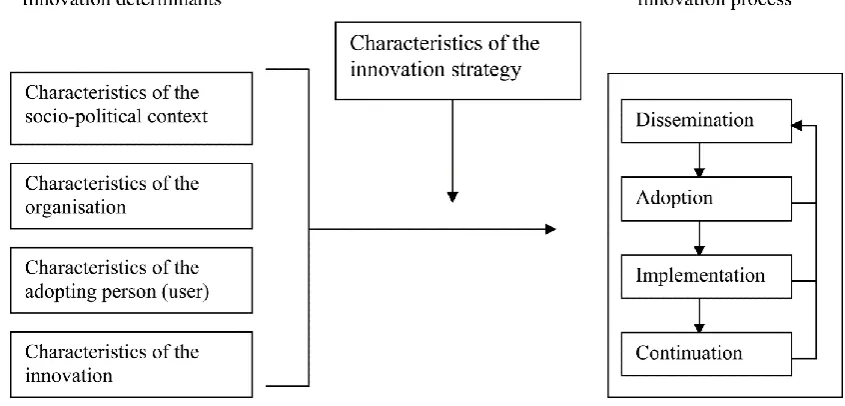 Figure 3. Framework representing innovation process and related categories of determinants (M