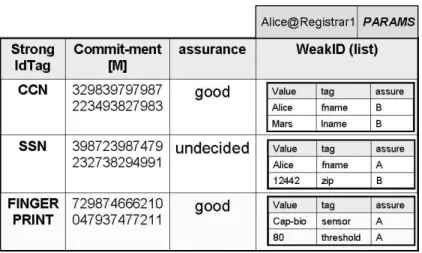 Figure 2. Identity Record Example
