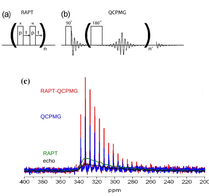 Figure 4  echo o  QCPMG RAPT-QCPMG RAPT (c) 