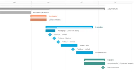 Figure 10: Planning of the project