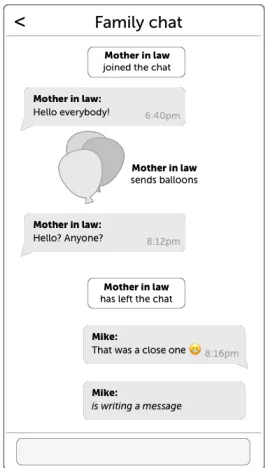 Figure 2.4 A chat application.