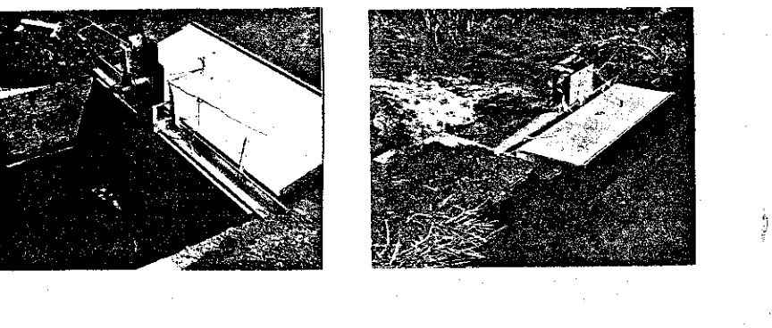 Figure 9. Combination border turnout gate comprised of a drop gate on theupstream side and an apron gate on the downstream side.