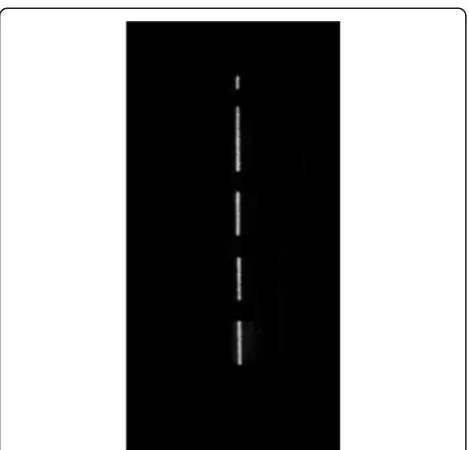 Figure 3 Image of discontinuous stripe.