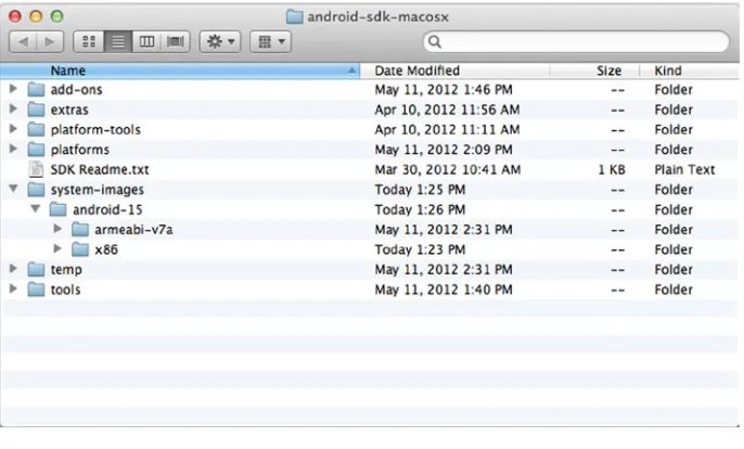 Figure 6-23. Expected Directory Structure