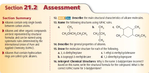 Table21.4Comparing Physical Properties