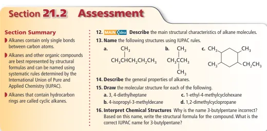 Table21.4Comparing Physical Properties