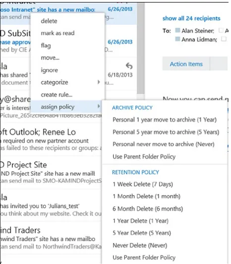 Figure 2-7. Outlook WebApp with right-click support