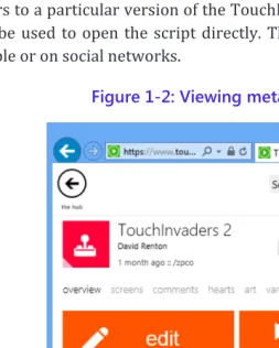Figure 1-2: Viewing metadata of a script 