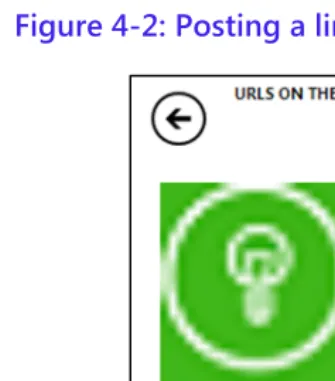 Figure 4-2: Posting a link to an image on the wall 