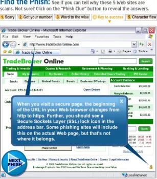 Figure 5-1. Intel’s internal “Find the Phish” interactive training tool helps employees spot web scams