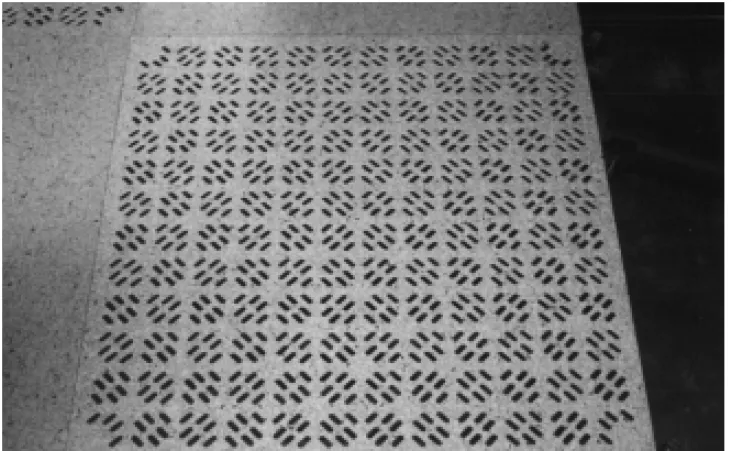 FIGURE 6-2 Perforated Cast Aluminum Floor Tile Set Into the Support Grid