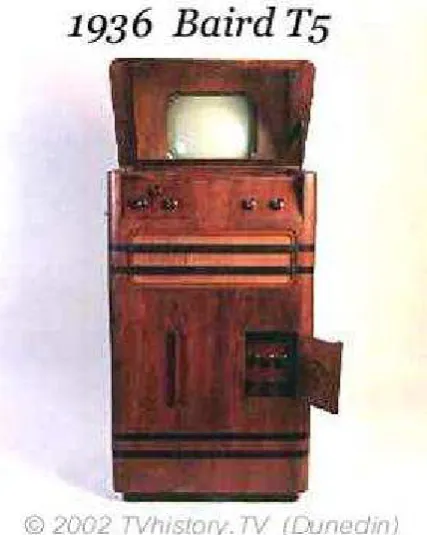 Figure 8. Baird T5 duel standard Television. 