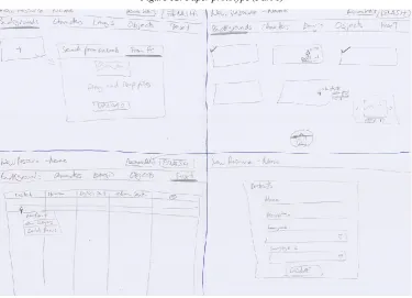 Figure 12: Paper prototype (Part 1) 