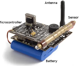 Figure 1.3: Example of a wireless sensor node.