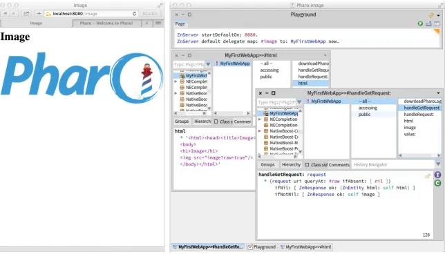 Figure 2-6Serving the Pharo logo