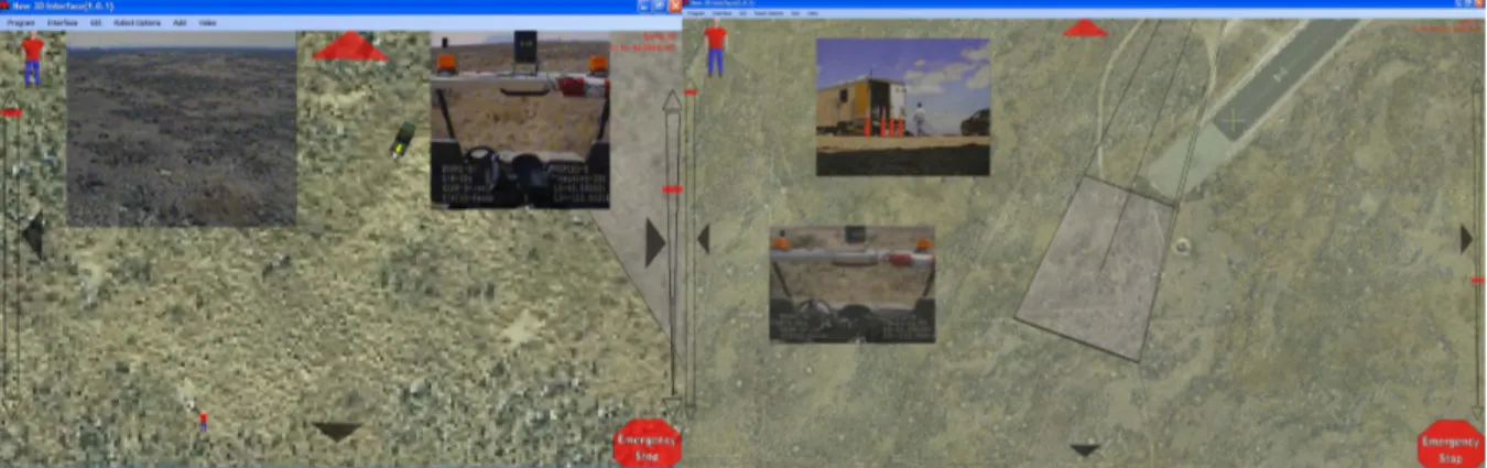 Figure 11. Snapshots of the common operating picture during the exercise. 