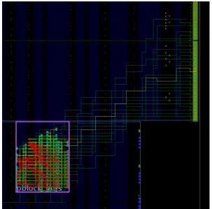 Figure 3.2: The routes in the AES design after being removed by the routes-out-of-bounds function