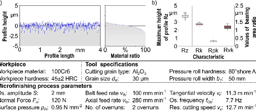 Figure 7.Resulting surface for the first rough microfinishing step by means of (J. Manuf