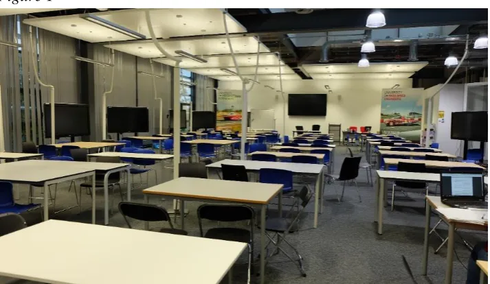 Figure 1 The plenary space of the Classroom of the Future for whole class learning 