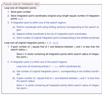 Table 3.4: Modiﬁed initialisation step for periodic gradient computations. Modiﬁcations shown in blue
