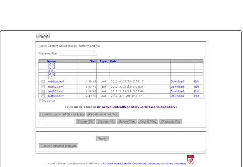 Figure 11 Main web page of ACCP browsed by web browser.