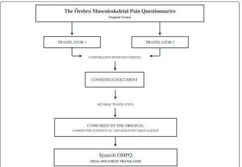 Figure 1 Flowchart of the development process OMPQ spanish version.