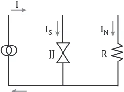 Figure 2.1: Resistively shunted junction model.