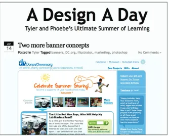 Figure 4. “A Design A Day” by Tyler and Phoebe. 