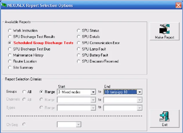 Figure 11: NEXUS LX Reports 