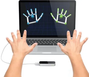 Fig. 2. Use of the leap motion device.Source: Leap motion [28].
