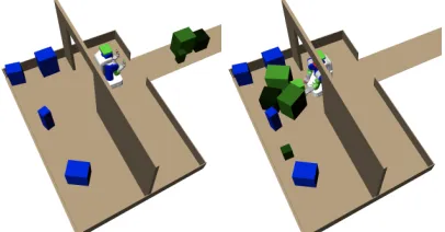 Figure 1: Examples of initial (left) and goal states (right).
