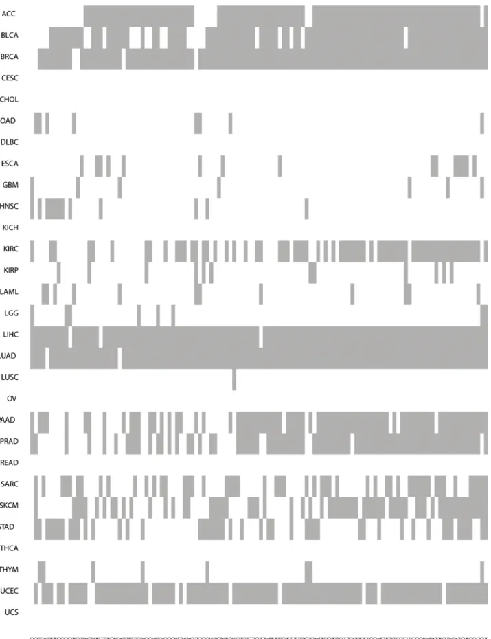 Figure 2: Higher-expression-level genes in TP53-mutated cancers compared to TP53-wildtype cancers